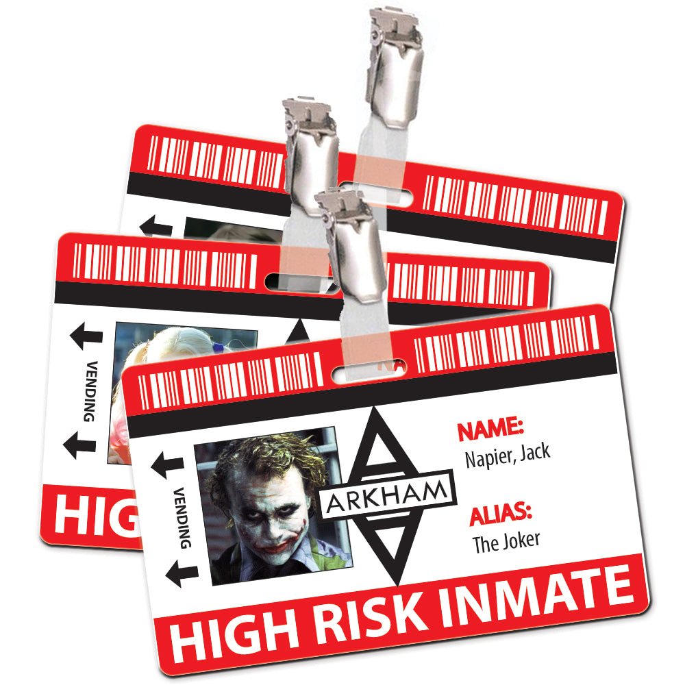 Arkham Asylum Inmate Cosplay ID Card