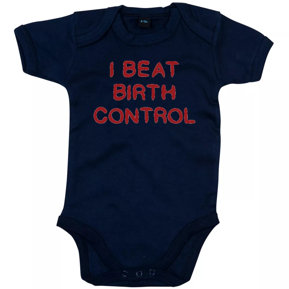 I Beat Birth Contol Babygrow