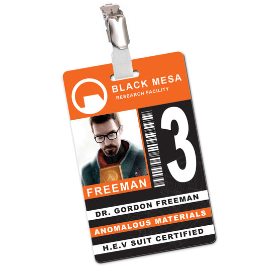 Black Mesa Research Facility Cosplay ID Card