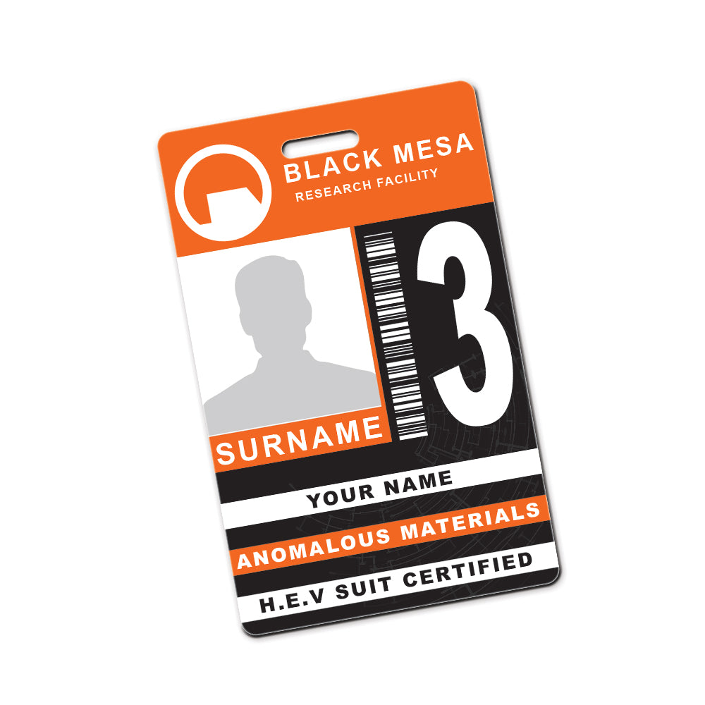 Black Mesa Research Facility Personalised Novelty / Cosplay ID