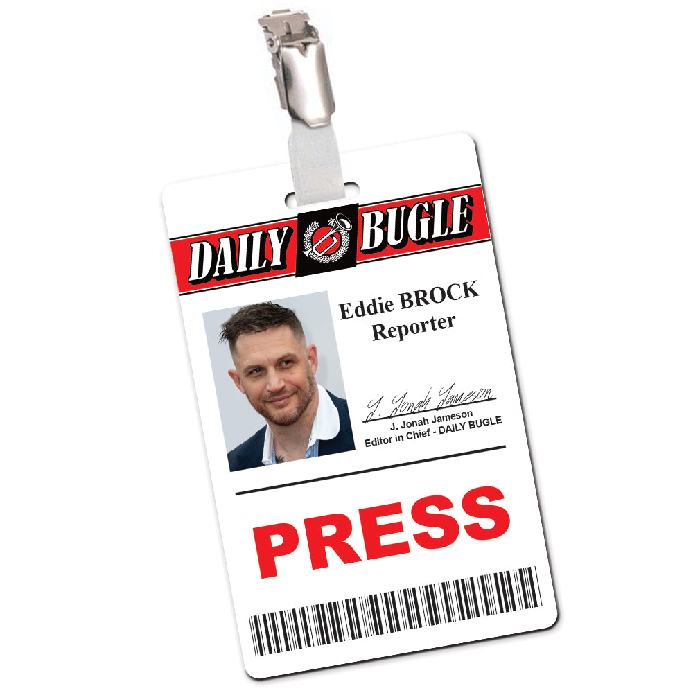 Daily Bugle Press Pass Cosplay ID Card