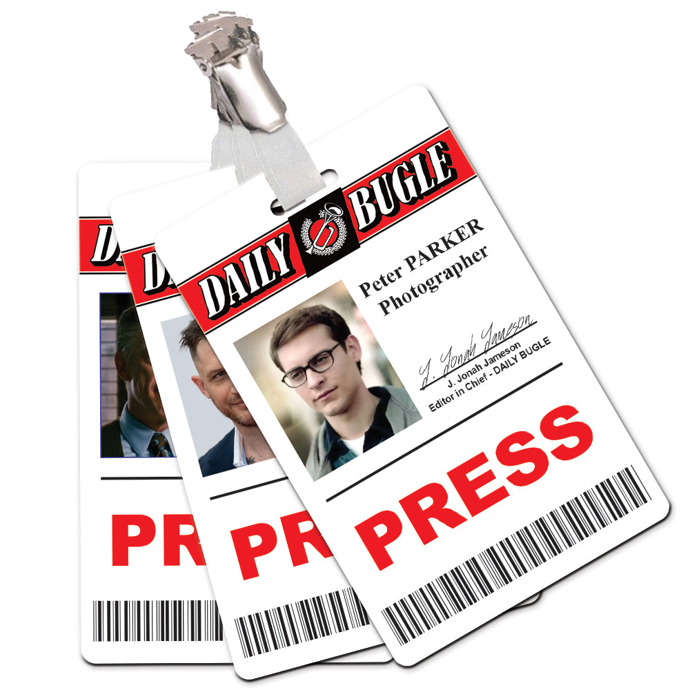 Daily Bugle Press Pass Cosplay ID Card