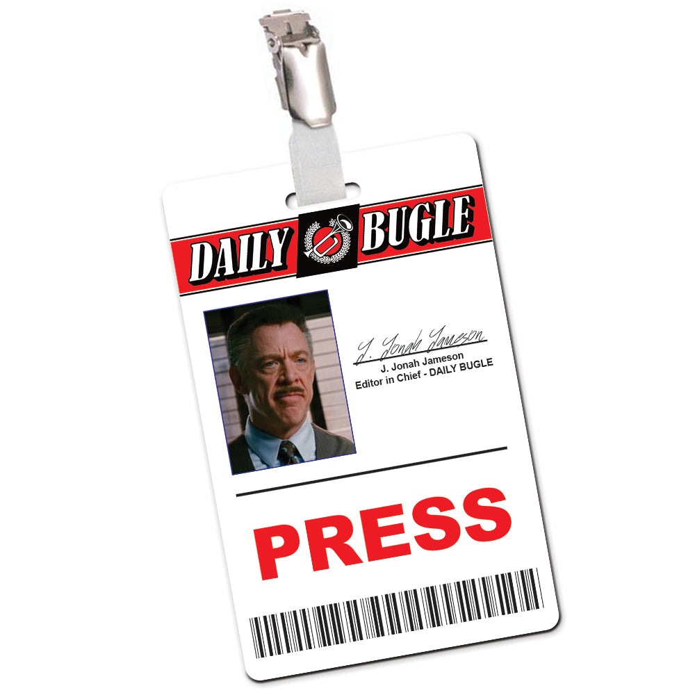Daily Bugle Press Pass Cosplay ID Card