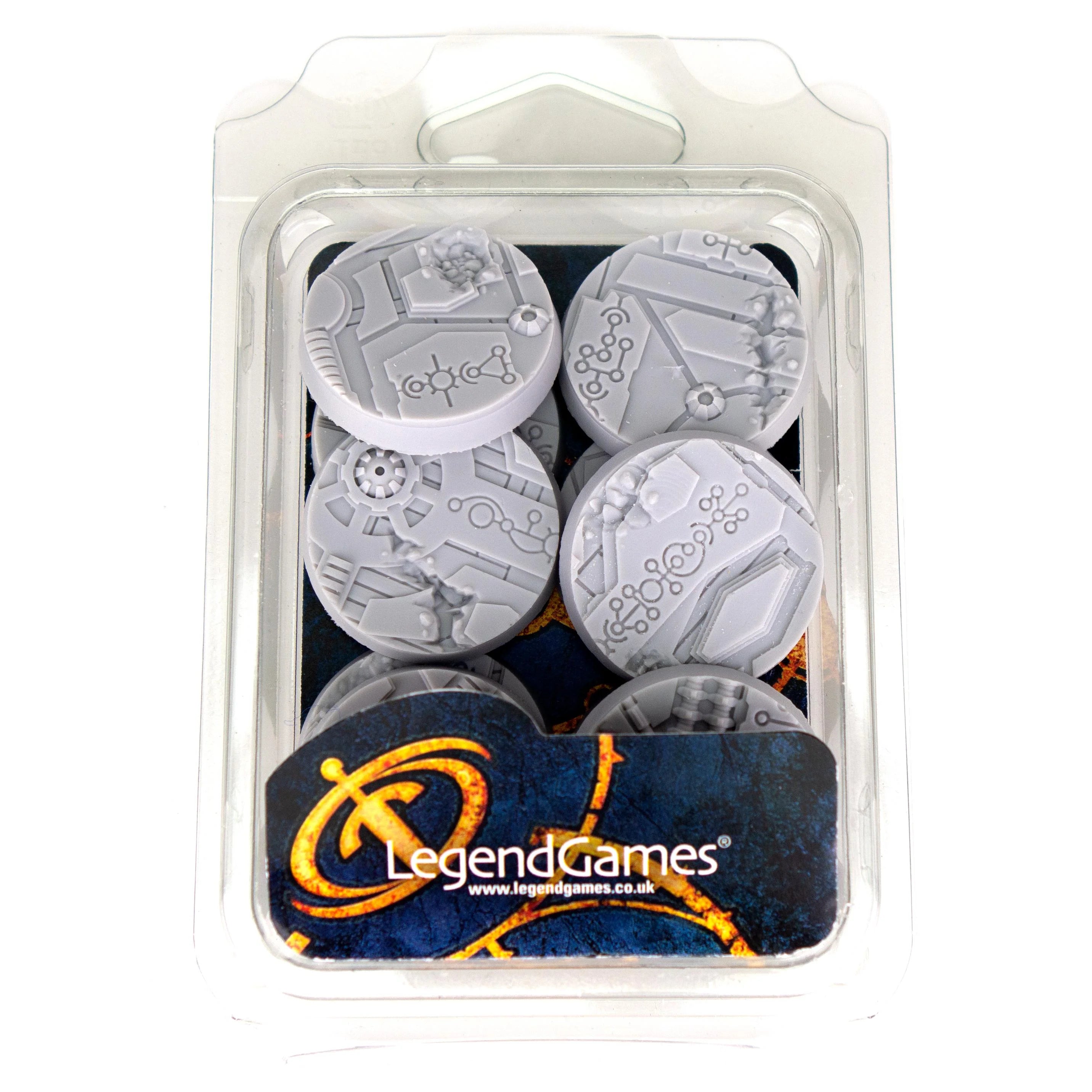 LegendGames 32mm Round Necron Bases x10