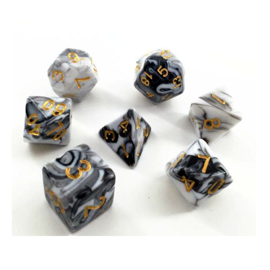 Elemental Dice Set - White/Black