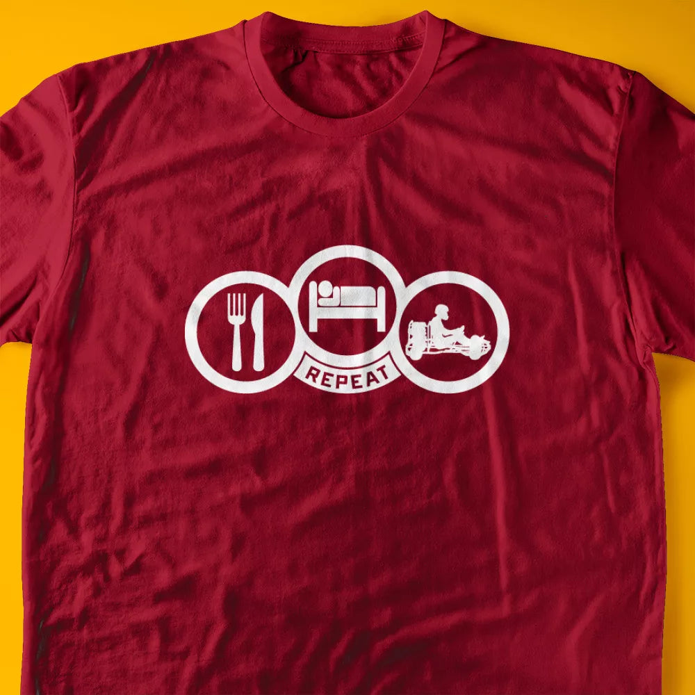 Eat, Sleep, Go Kart T-Shirt