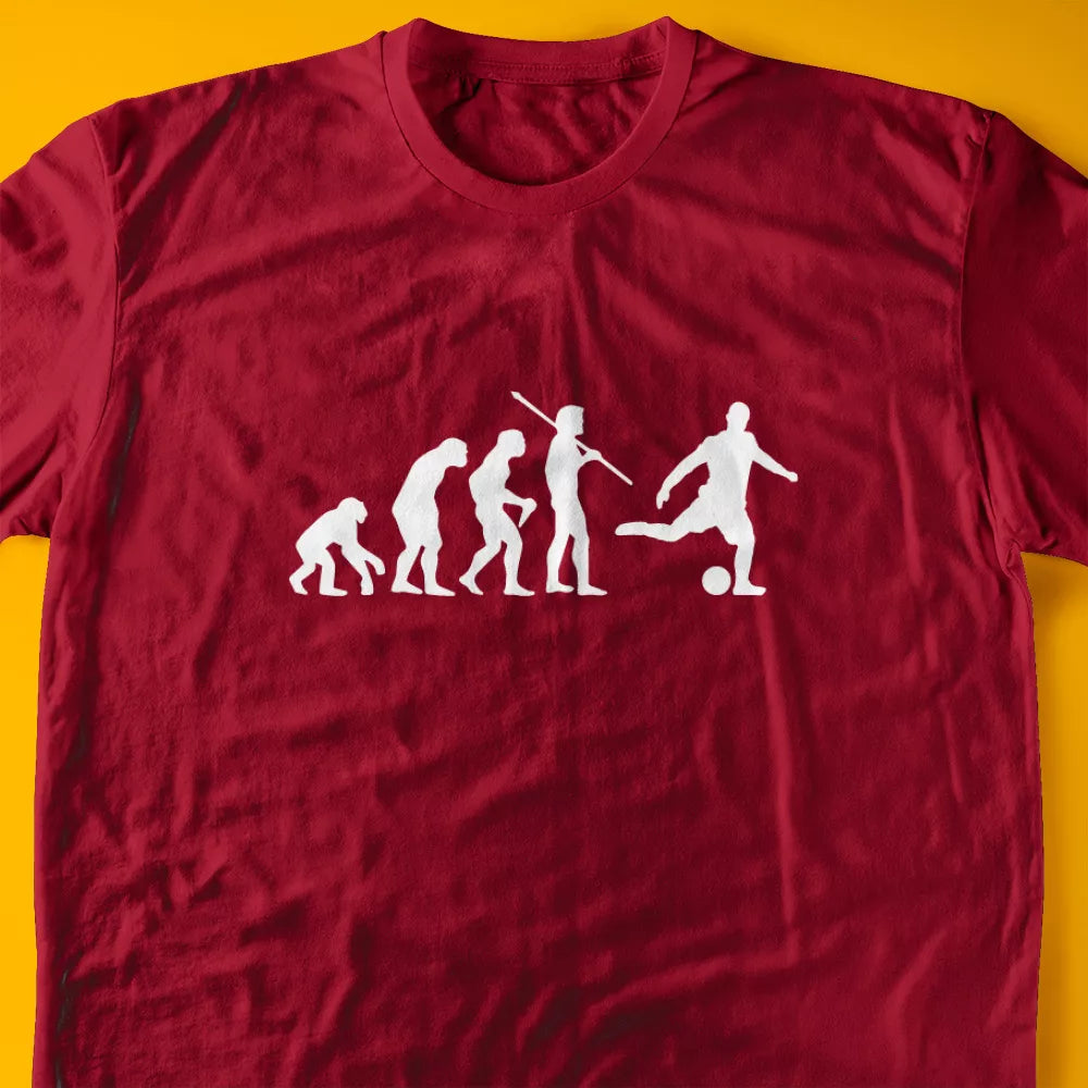 Evolution of a Footballer T-Shirt