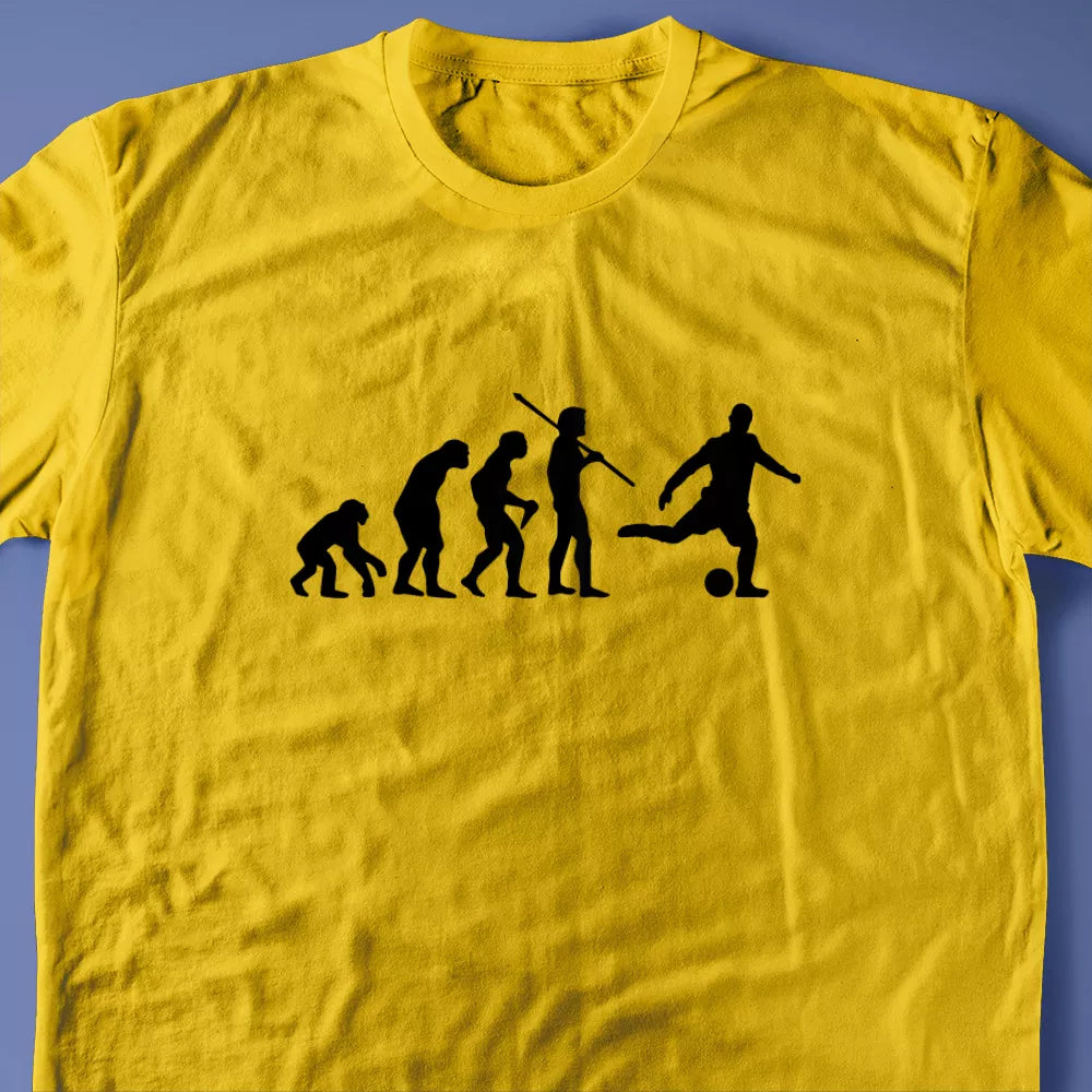 Evolution of a Footballer T-Shirt