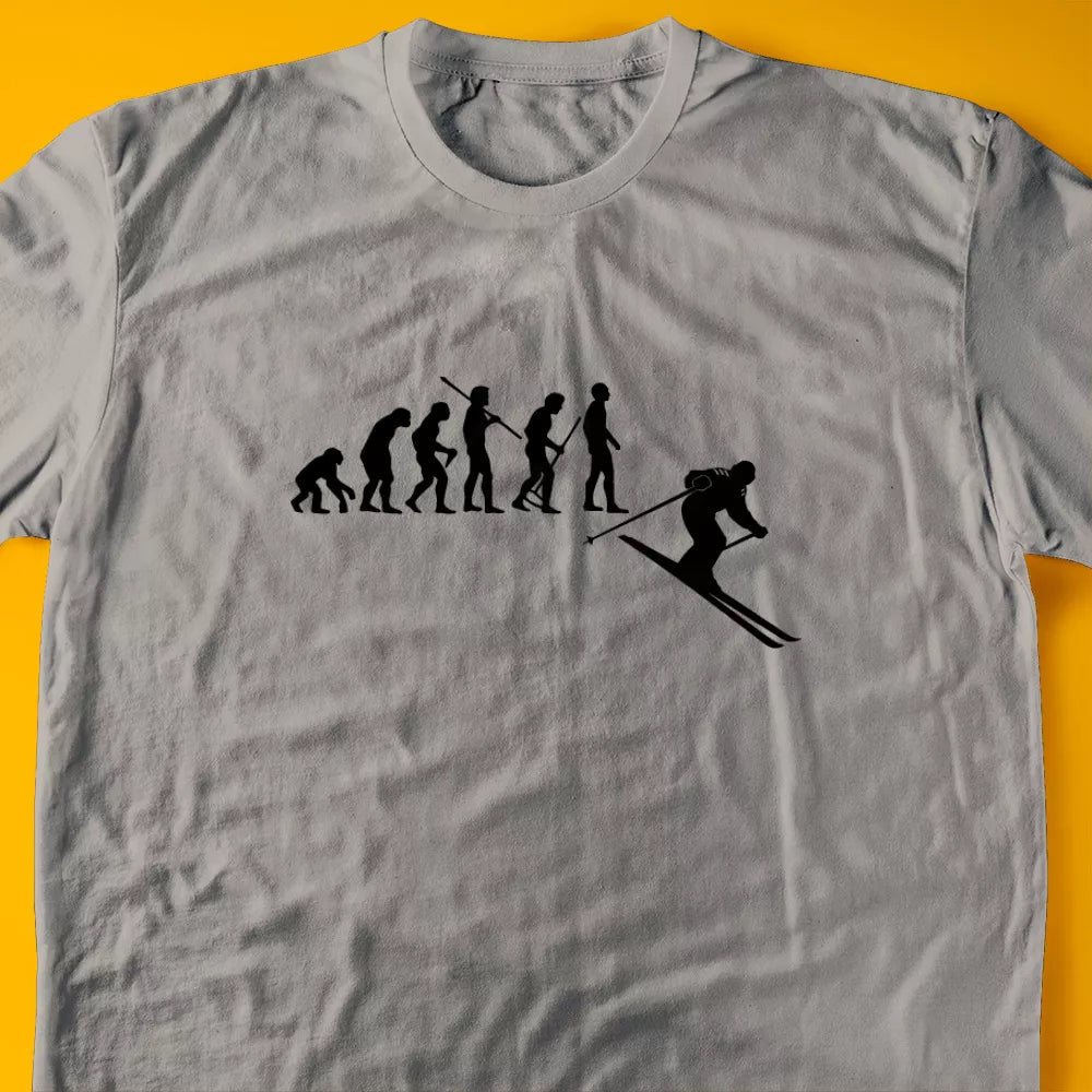 Evolution of a Skier T-Shirt