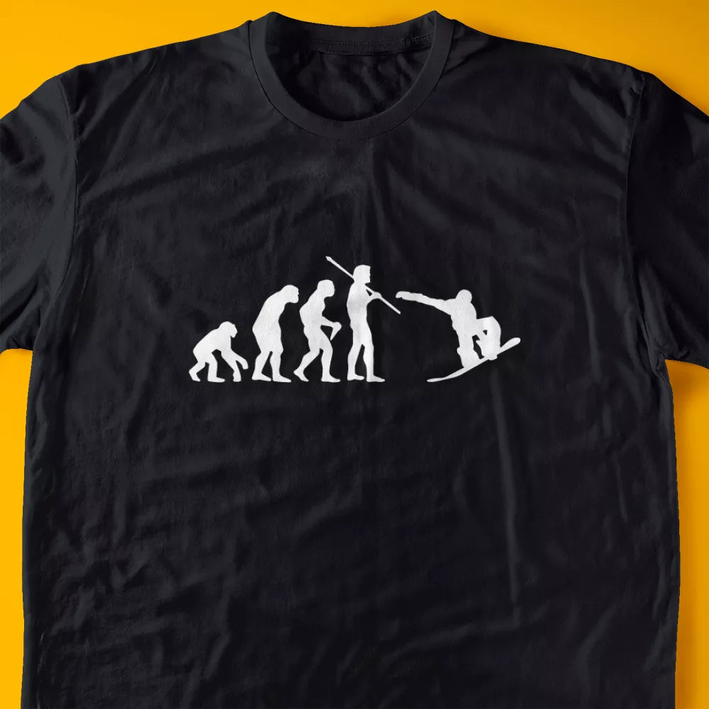 Evolution of a Snowboarder T-Shirt