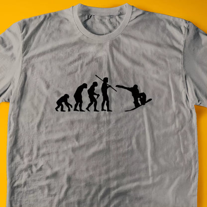 Evolution of a Snowboarder T-Shirt