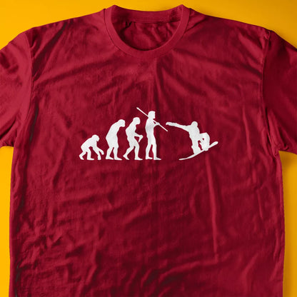 Evolution of a Snowboarder T-Shirt