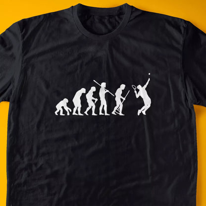 Evolution of a Tennis Player T-Shirt