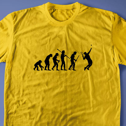 Evolution of a Tennis Player T-Shirt