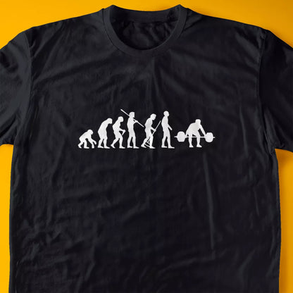 Evolution of a Weight Lifter T-Shirt