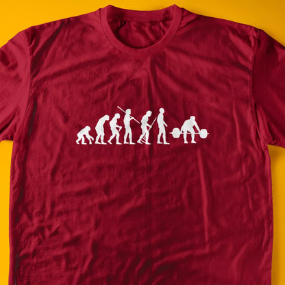 Evolution of a Weight Lifter T-Shirt