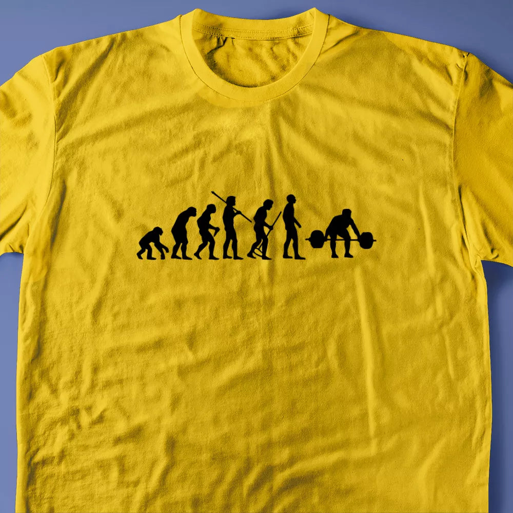 Evolution of a Weight Lifter T-Shirt