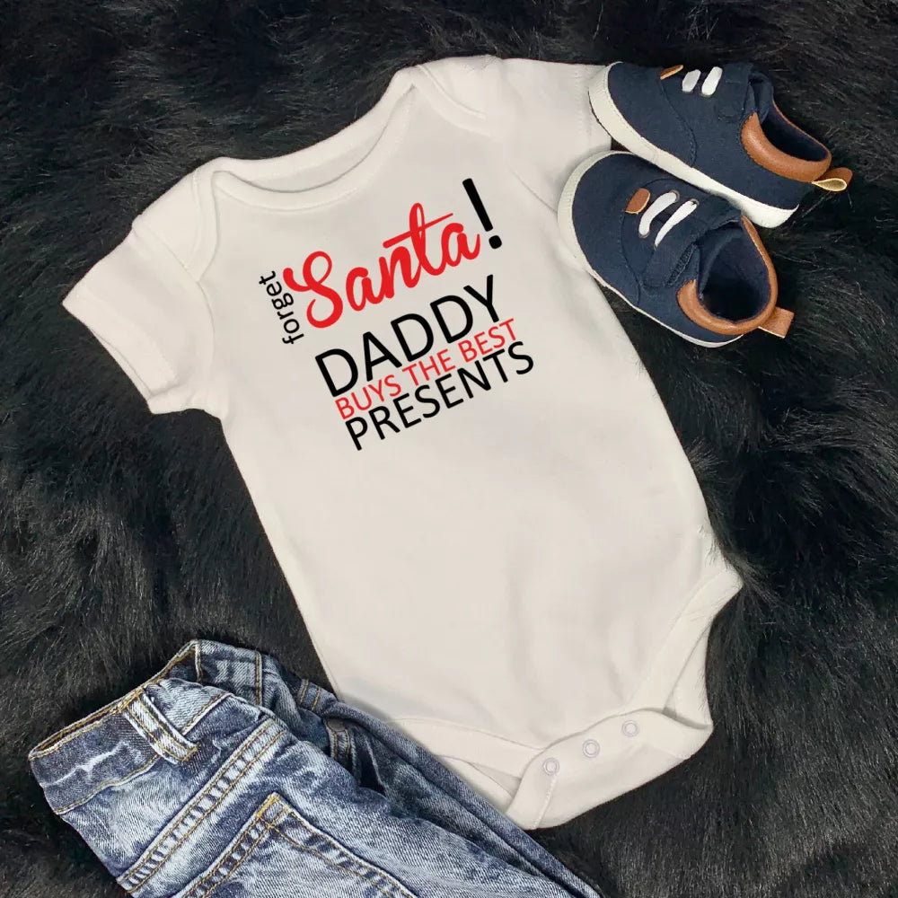 Forget Santa! Daddy Buys The Best Presents Babygrow