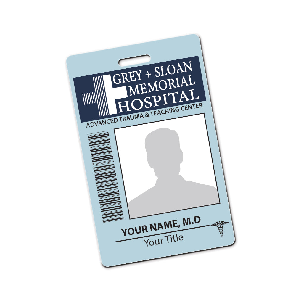 Grey + Sloan Memorial Hospital Personalised Cosplay ID