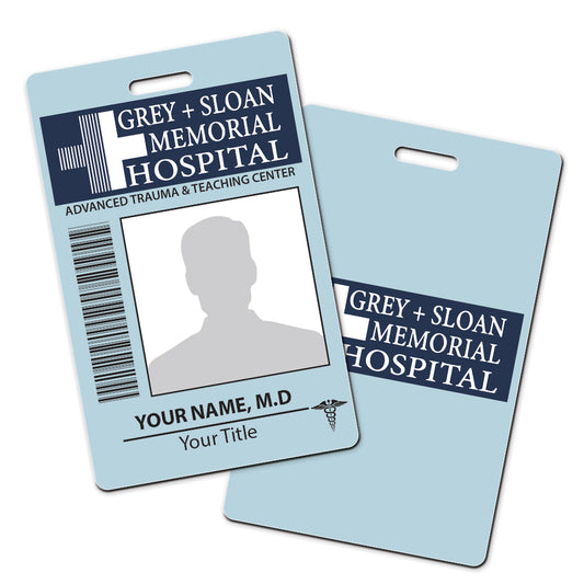 Grey + Sloan Memorial Hospital Personalised Cosplay ID