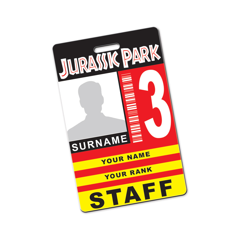 Jurassic Park Personalised Cosplay ID