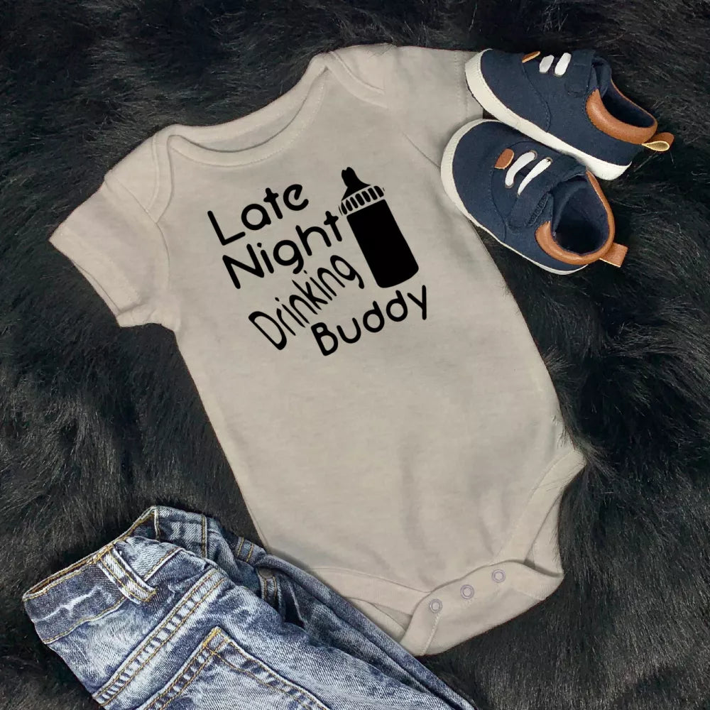 Late Night Drinking Buddy Babygrow