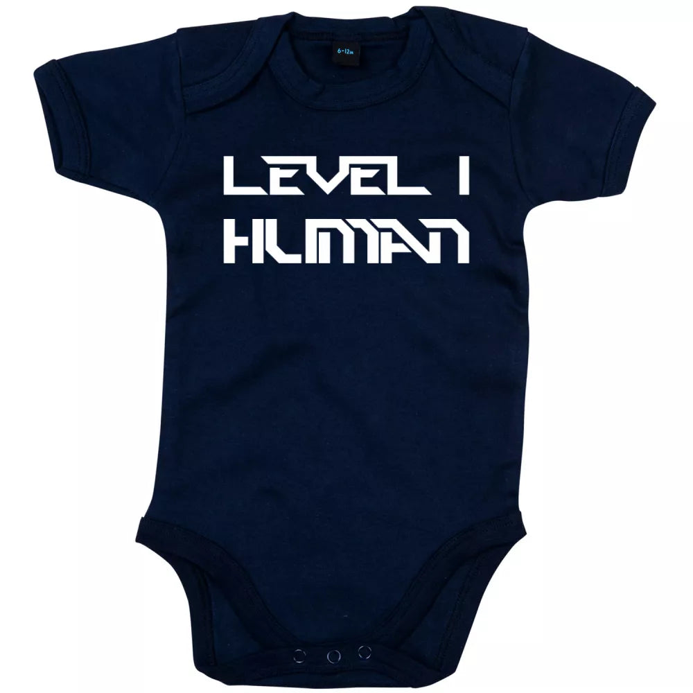 Level 1 Human - Geeky Cute Babygrow
