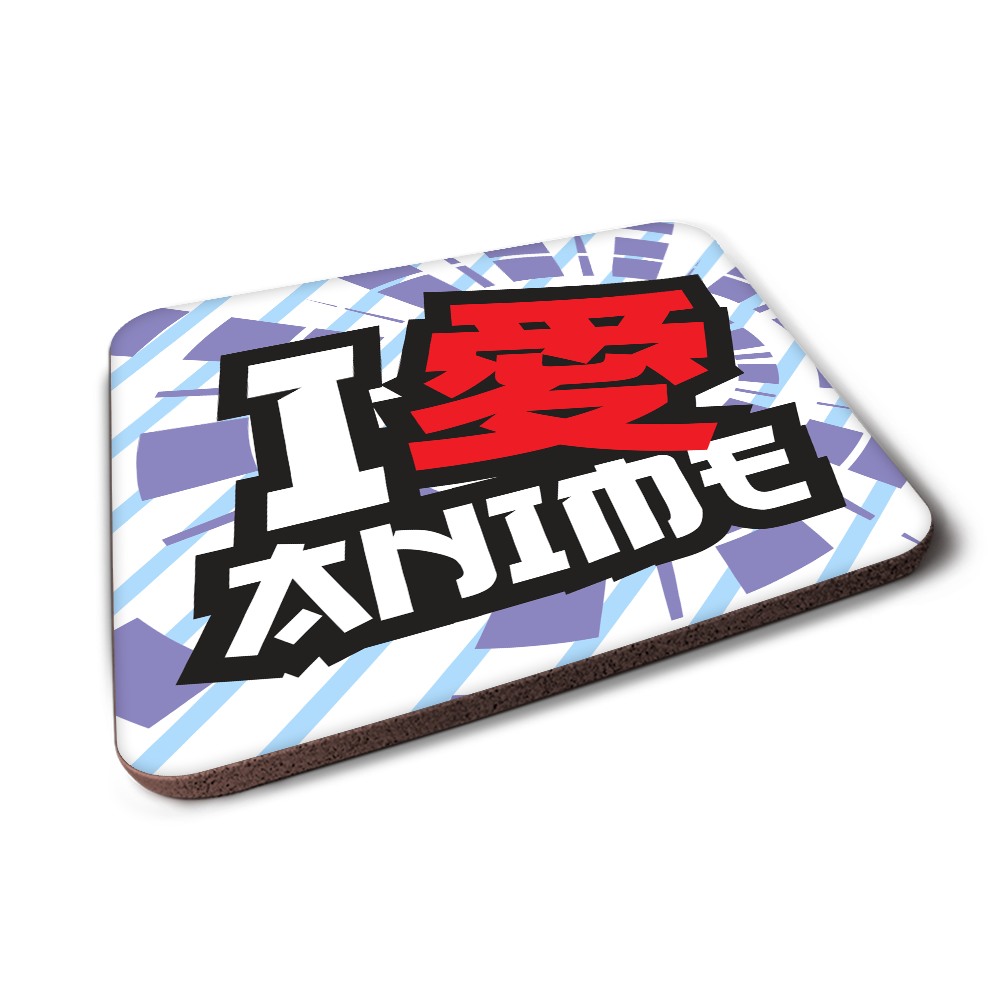 I Love Anime Coaster