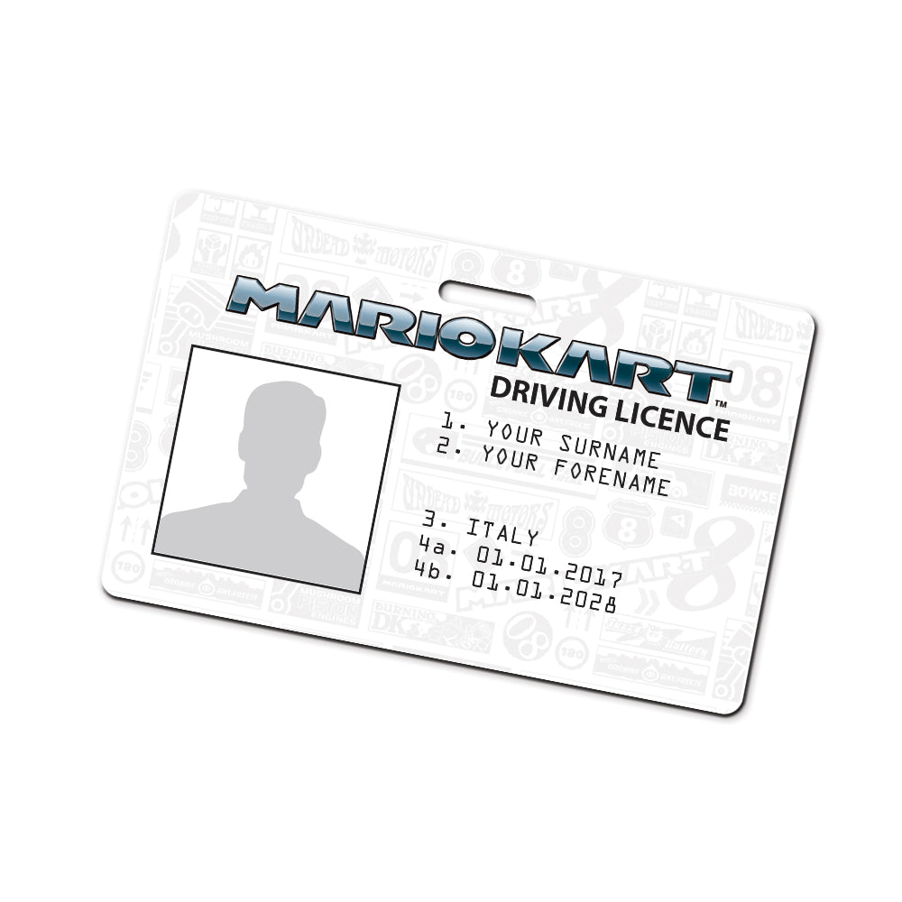 Mariokart Drivers Licence Personalised Cosplay ID