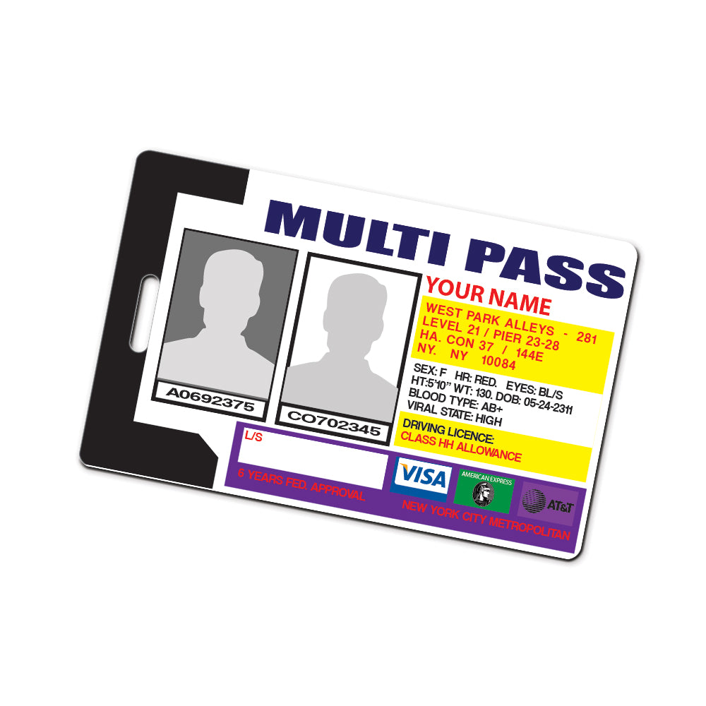 Multipass Personalised Cosplay ID
