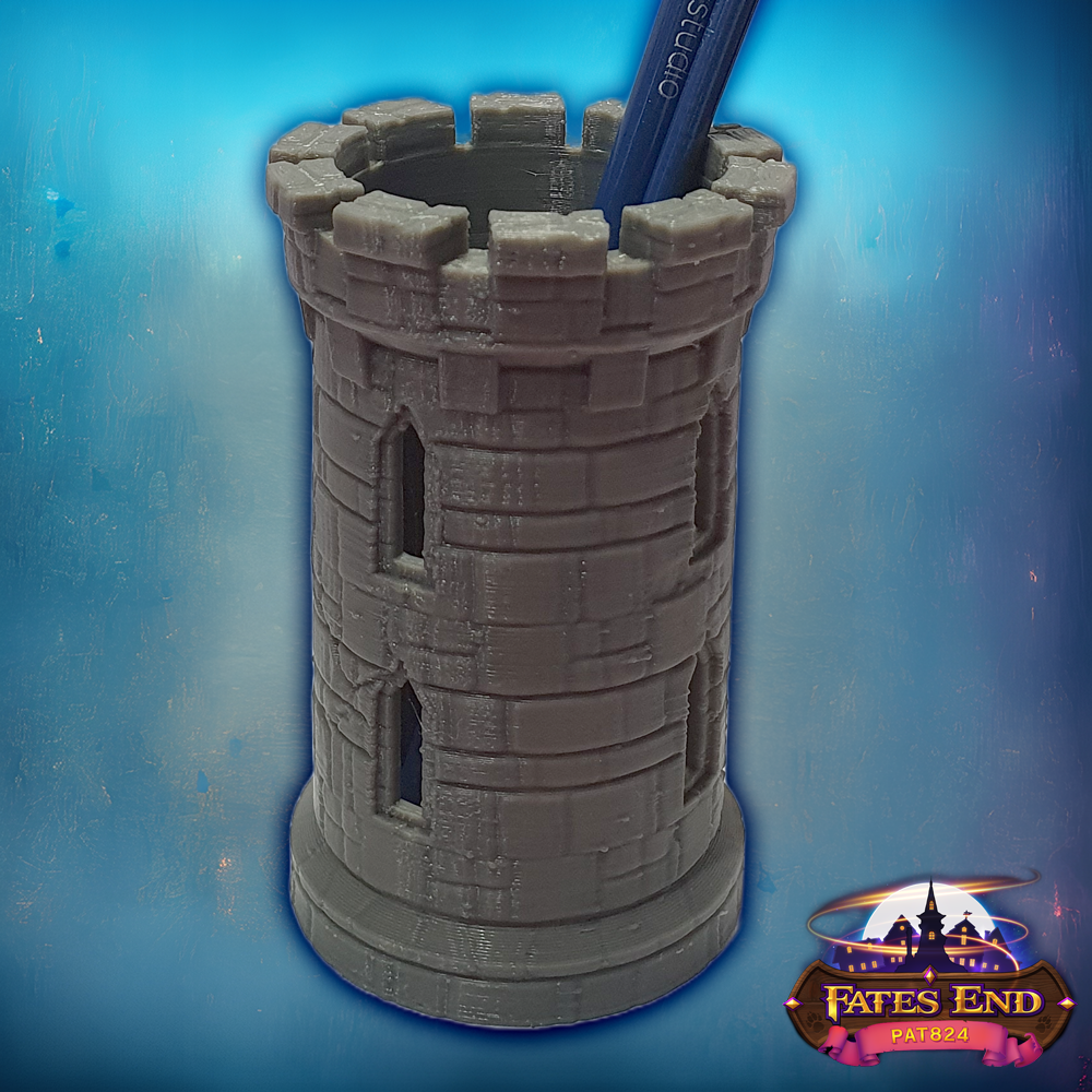 Castle Tower Paintbrush Holder