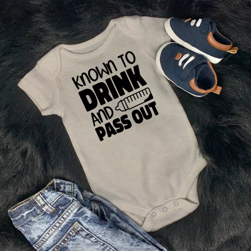 Drink And Pass Out Babygrow
