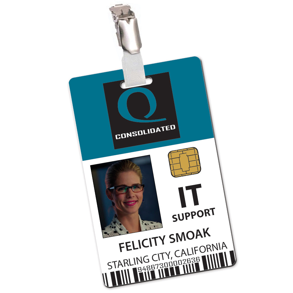 Queen Consolidated IT Support Cosplay ID Card
