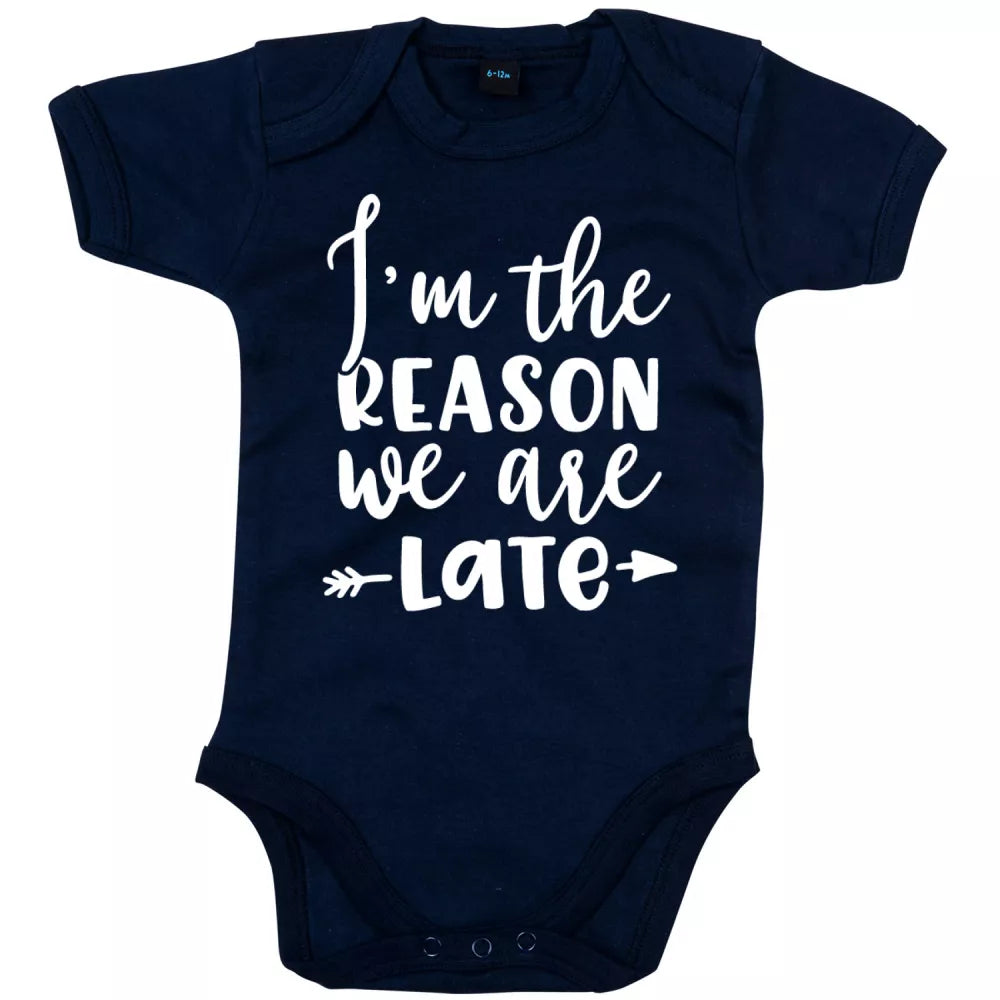 The Reason We Are Late Babygrow