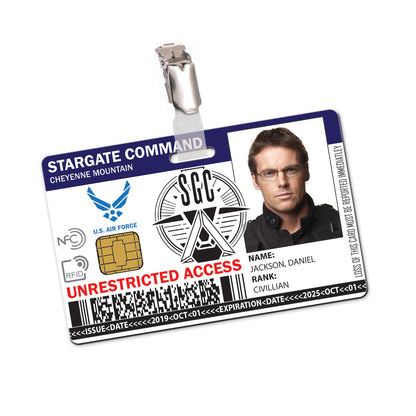 Stargate Command - Cheyenne Mountain Cosplay ID Card