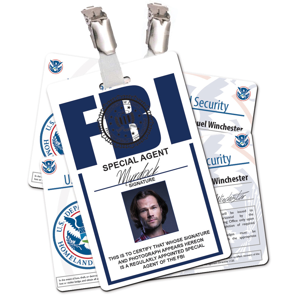 Supernatural Cosplay ID Card