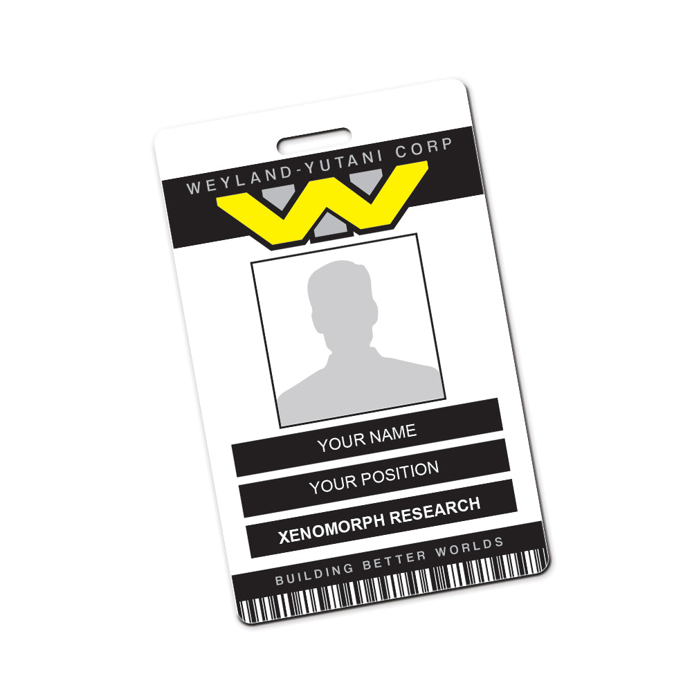 Weyland Yutani Corporation Personalised Cosplay ID